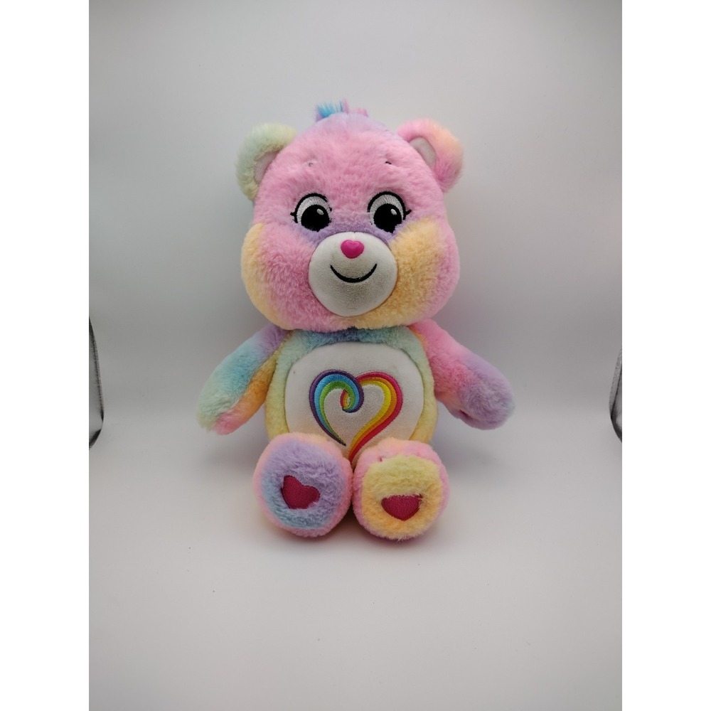 Care Bears‎ TOGETHERNESS BEAR 15"Soft Stuffed Plush 2021 Care Bears Friend-EUC!